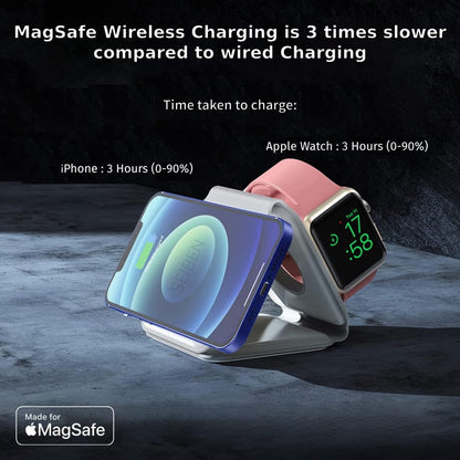 3 in 1 Magnetic Foldable MagSafe compatible Wireless Charger